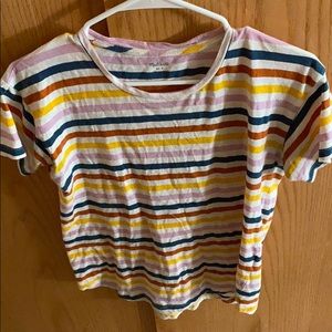 Madewell multi-colored stripped t-shirt